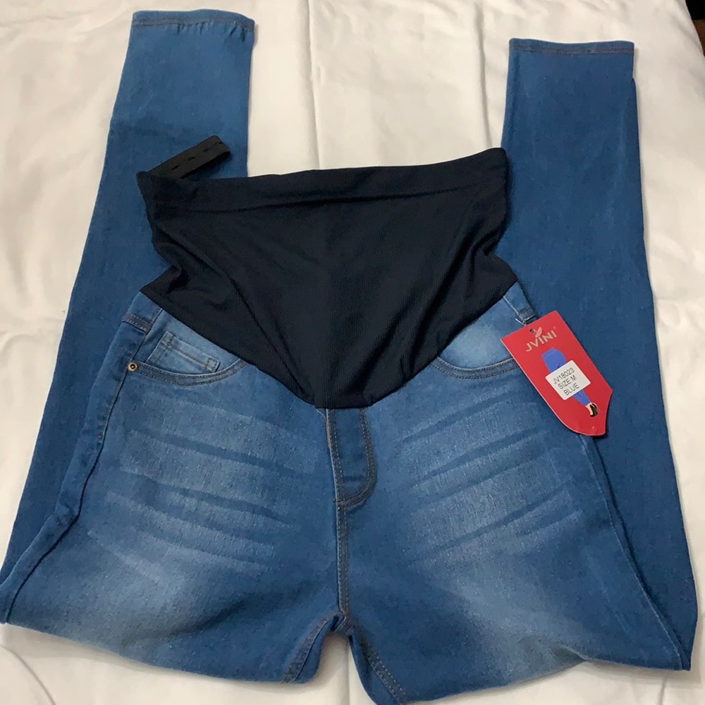Maternity stretch jeggings size medium